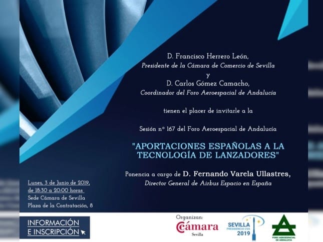 167ª Sesión del Foro Aeroespacial de Andalucía, celebrada conjuntamente con la Cámara de Comercio de Sevilla