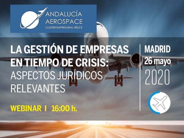 Webinar de Andalucía Aerospace sobre Gestión de empresas en tiempo de crisis