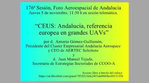 “CEUS: Andalucía, referencia europea en grandes UAVs”