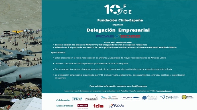 Fundación Chile-España organiza Delegación Empresarial a FIDAE 2022