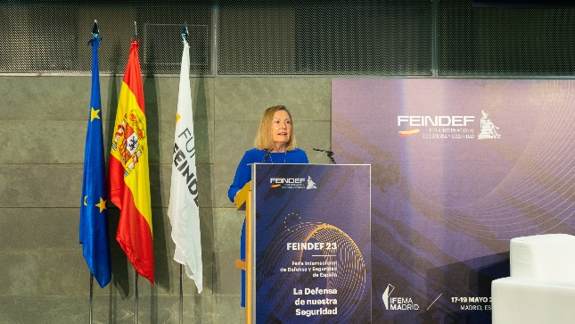 La secretaria de Estado de Defensa anuncia en la presentación de la III edición de la Feria Internacional de Defensa y Seguridad de España una inversión del 1,2% en Defensa en 2023