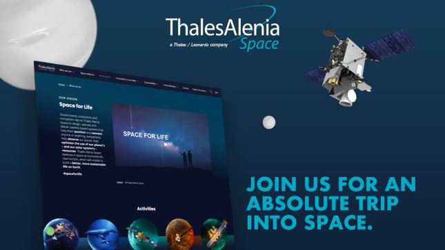 Thales Alenia Space lanza su nueva página web