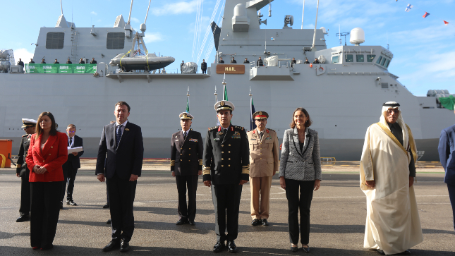 Navantia entrega a la Real Marina de Arabia Saudí la tercera corbeta construida en Bahía de Cádiz
