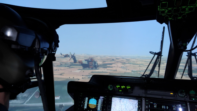 Indra desarrollará para las Fuerzas Armadas españolas un tercer simulador del helicóptero NH90