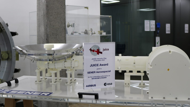 Sener es responsable del mástil desplegable y otros tres componentes del satélite JUICE