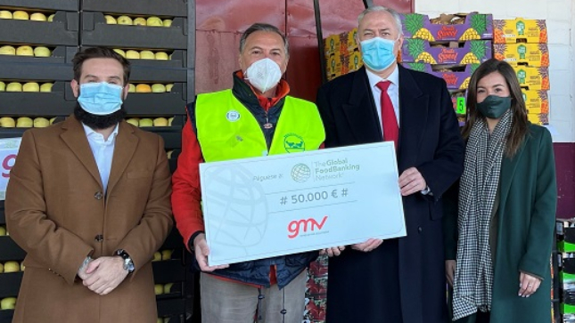 La plantilla de GMV vuelve a mostrar su solidaridad con el Banco de Alimentos