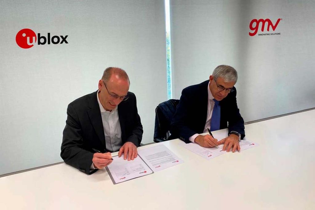 u-blox y GMV firman acuerdo para la creación de soluciones de posicionamiento seguro para automoción