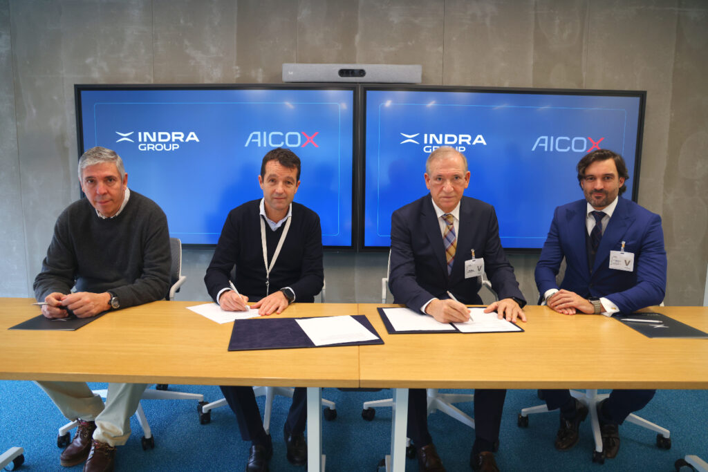 Indra Group y Aicox cierran un acuerdo de colaboración para reforzar la soberanía tecnológica y autonomía de las Fuerzas Armadas españolas