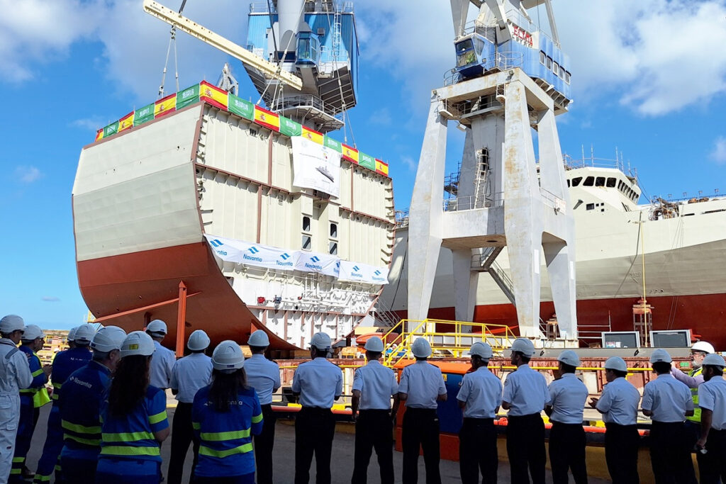 Navantia pone la quilla de la séptima corbeta para Arabia Saudí en el astillero de San Fernando